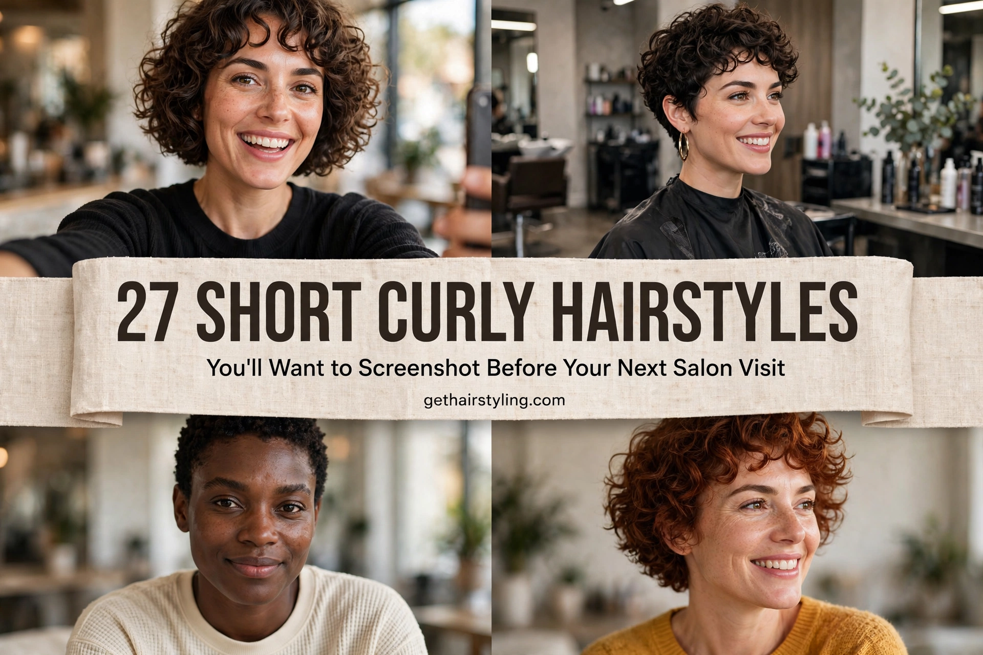 27 Short Curly Hairstyles You’ll Want to Screenshot Before Your Next Salon Visit