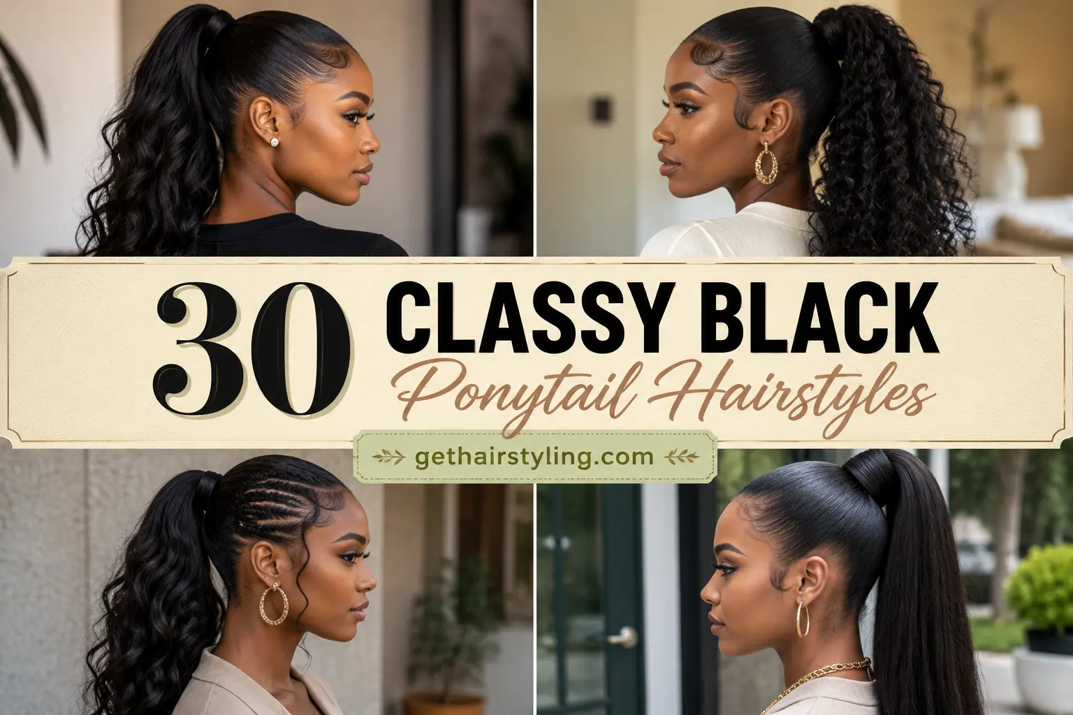30 Classy Black Ponytail Hairstyles