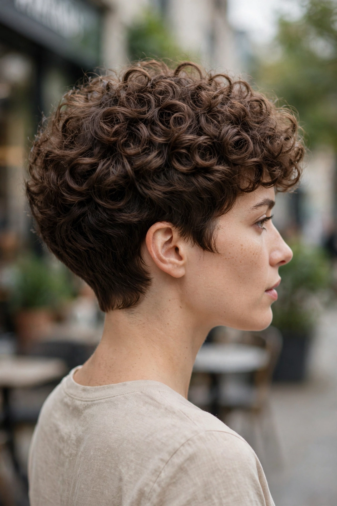 Curly Halo Crop.