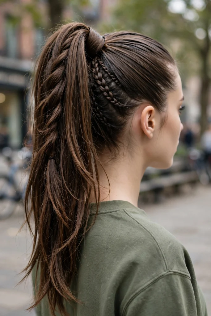 Sleek High Ponytail.