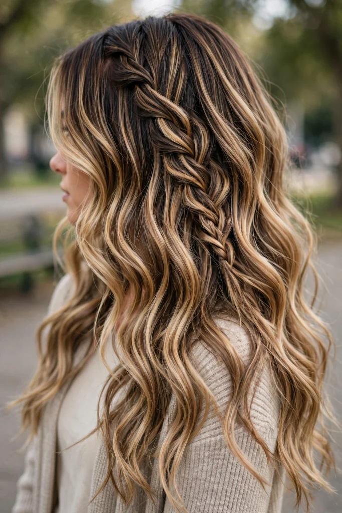 Sun-Kissed Balayage Waves.